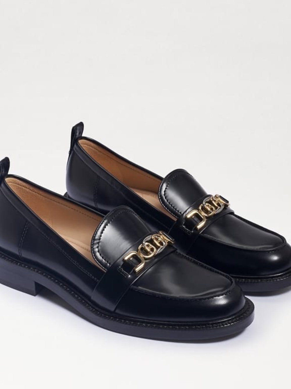Black Leather Sam Edelman Loafer